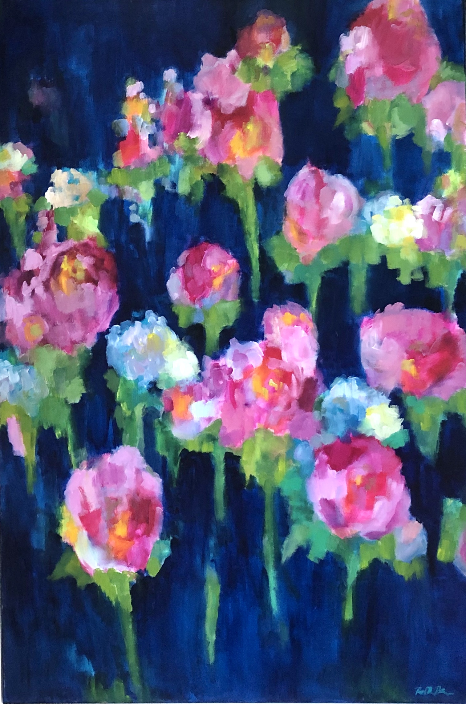 navy blooms