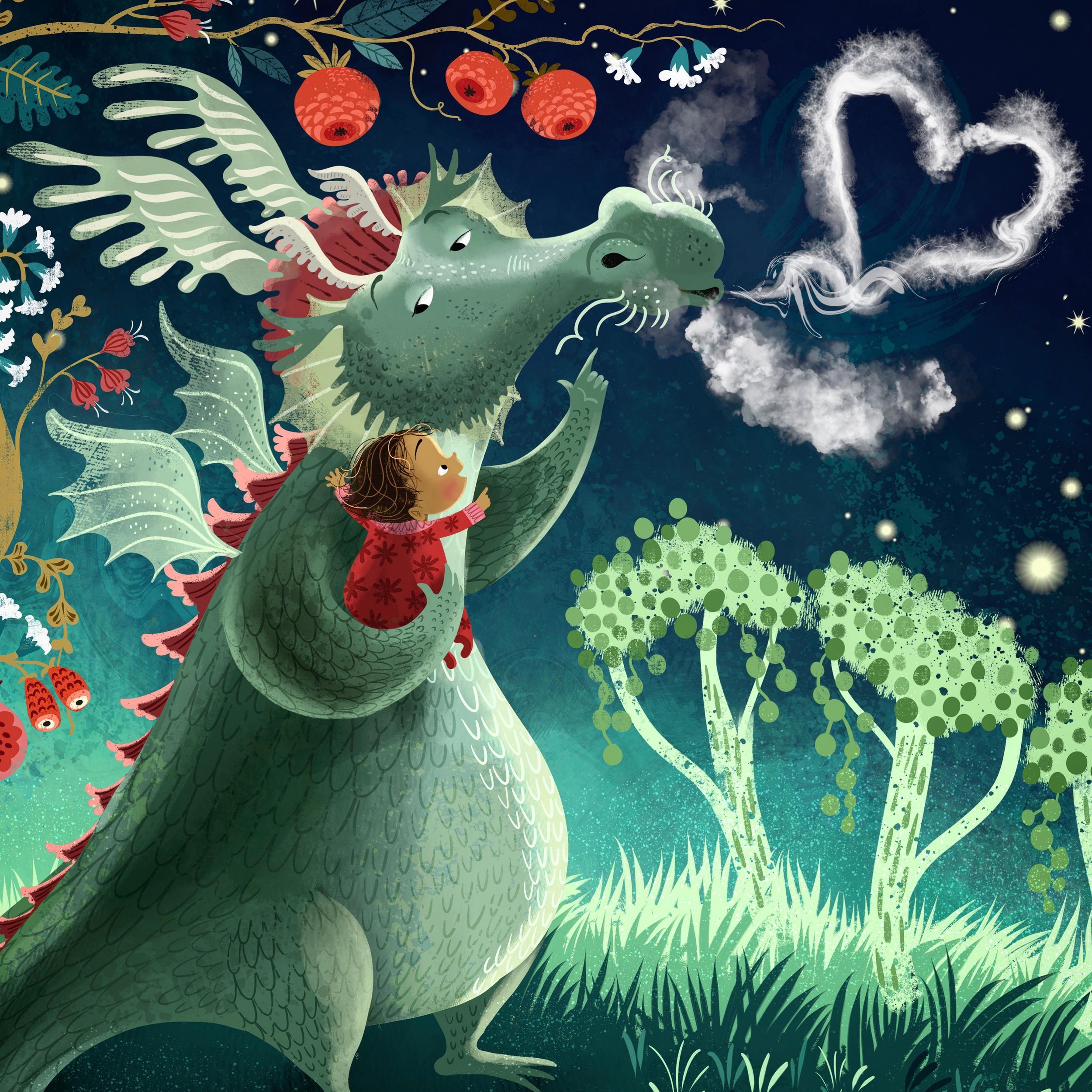 Dragon smoke-rings. #lillarogers #lillarogersstudio #childrensbookillustration #childrensbookillustrator #kidlitart #kidlitillustration #dragon