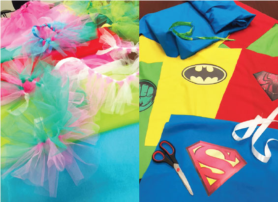 Cadence made tutus and capes to raise $5000 for Rady Childrens Hospital!
