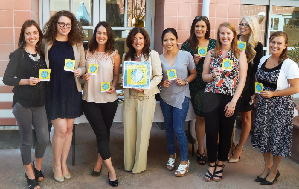 Cadence guests from left to right: Chelsea Petre, Caroline Hottinger, Melinda Powers, CEO & Founder Wendy Burk, Gail Concepcion, Ashley Case, Meaghan Carfrey, Leah Shader and Robin Stonesifer