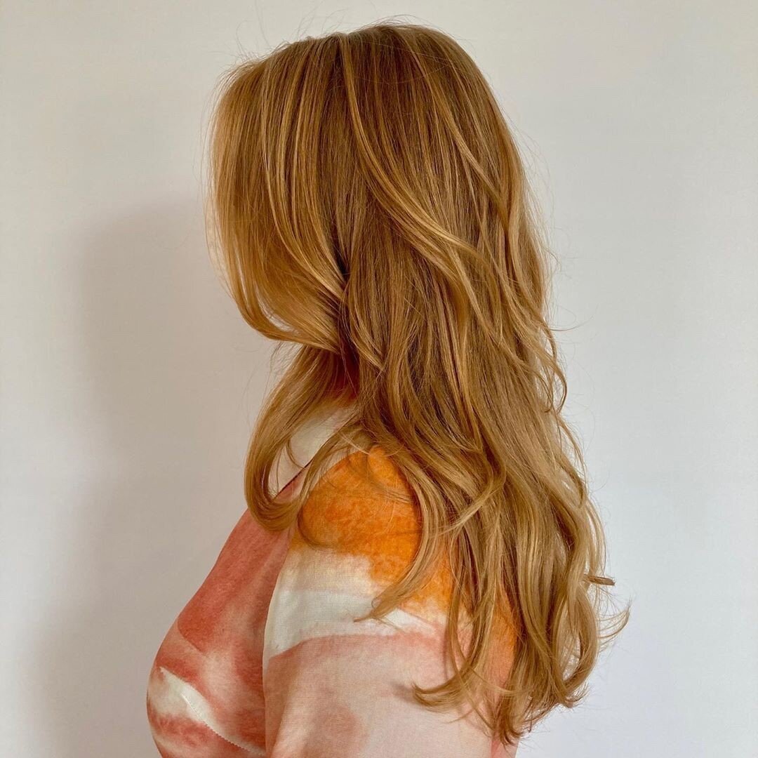 Some clients walk in with the perfect natural color and it would break our hearts to touch it with hair color, but fills our hearts to get to play with it and bring out its best with a beautiful I cut. @veryhairymary worked her magic with these beaut