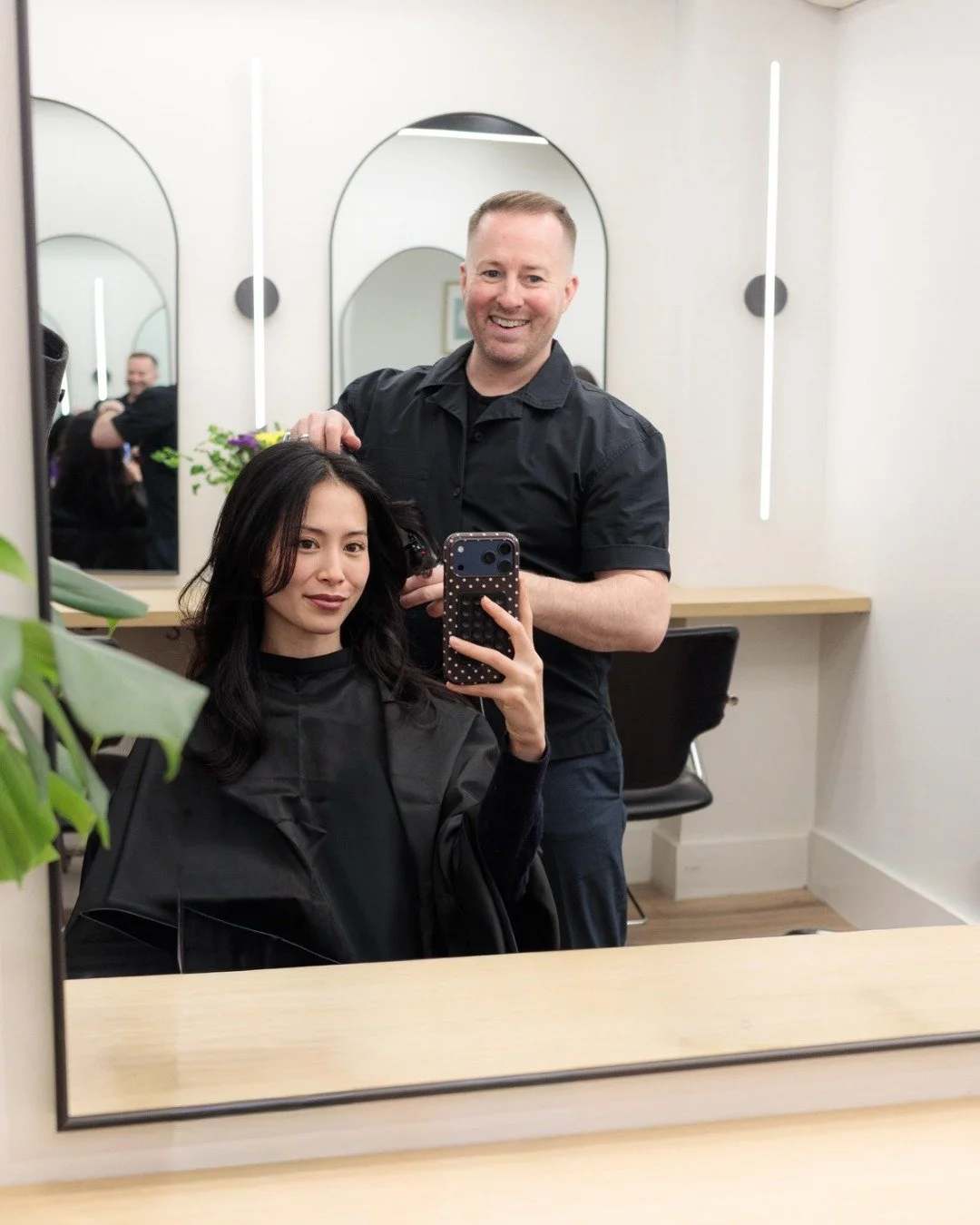 When eyes lock in the mirror, you just know you&rsquo;re about to leave looking like the "It" girl. #ArtAndAutonomy