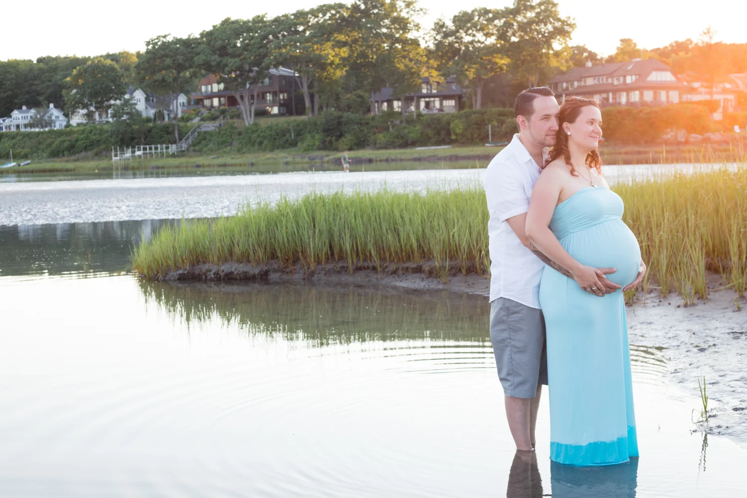 Taylor & Dylan | Ogunquit Beach Maternity Session 