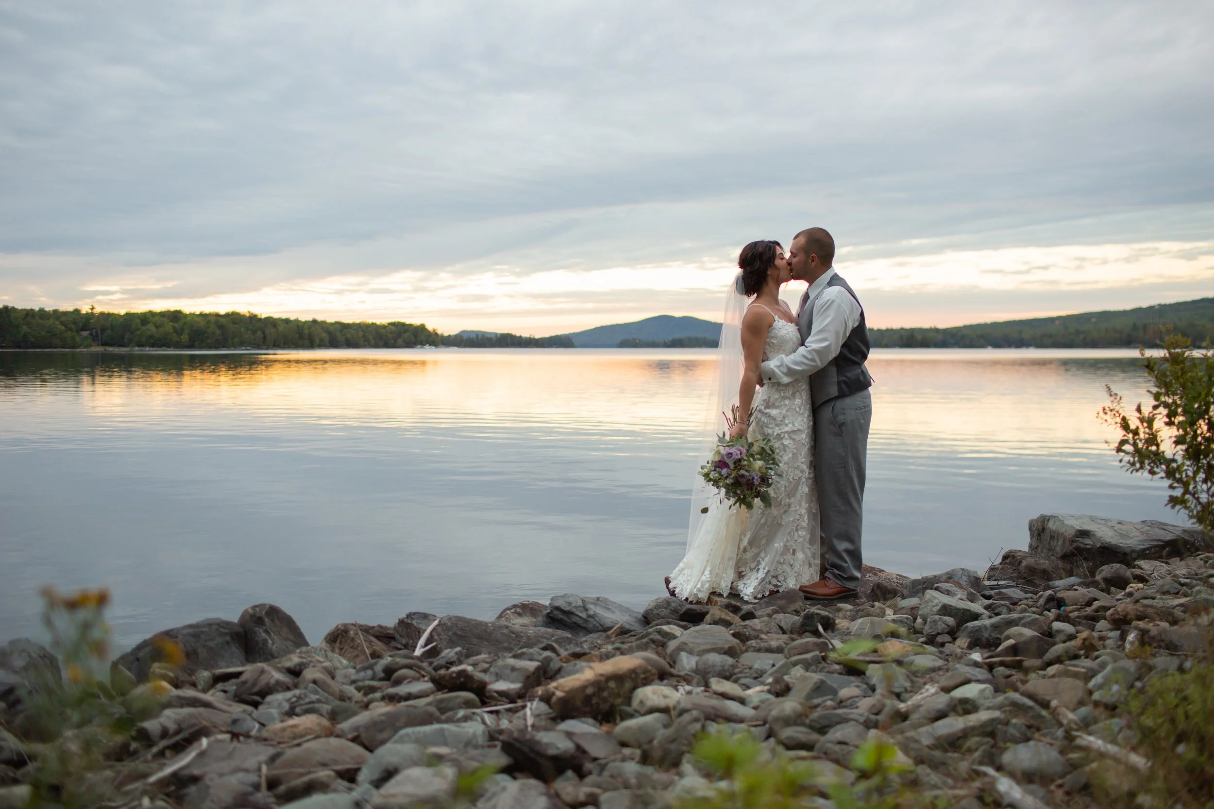 George + Brooke's Lakeside Wedding