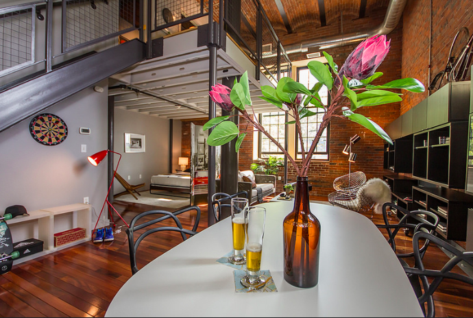 We absolutely love staging lofts.