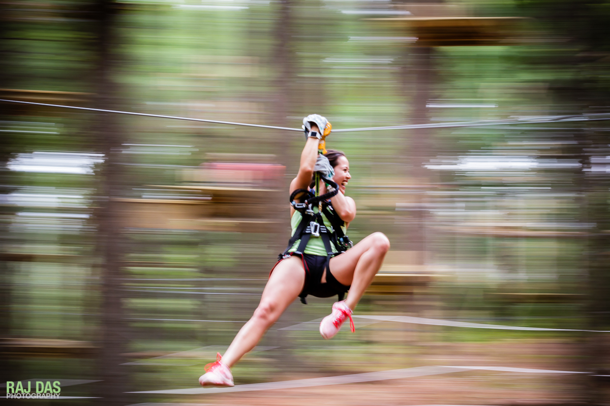 Zip-lining through the tree-tops is a fun and exhilarating experience