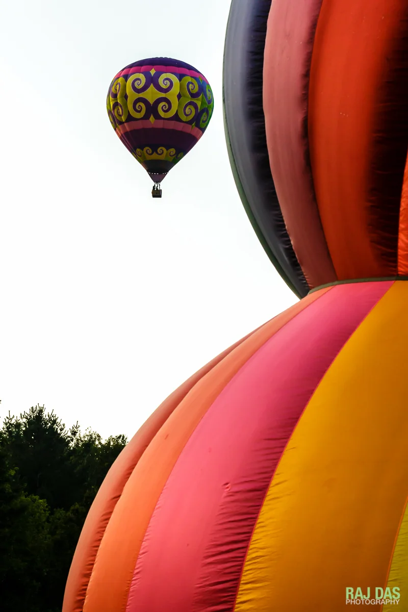 Another balloon sails away