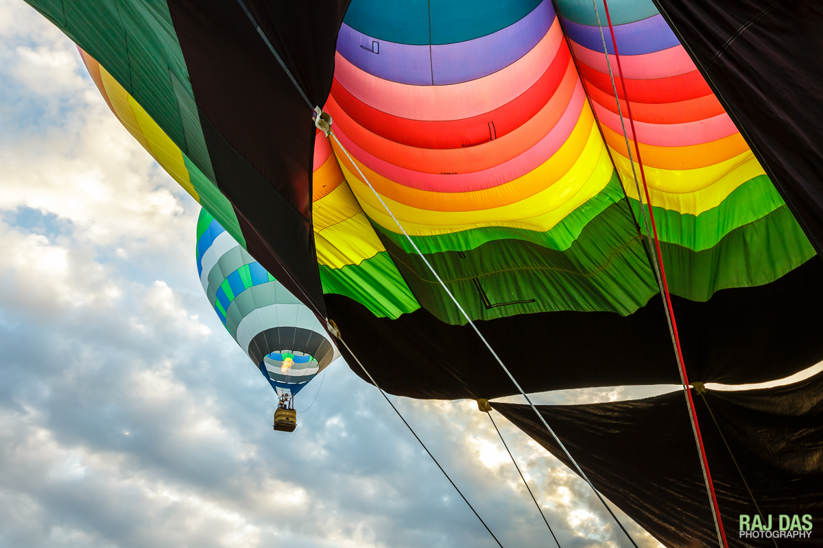 Time to take off and go with the other balloon