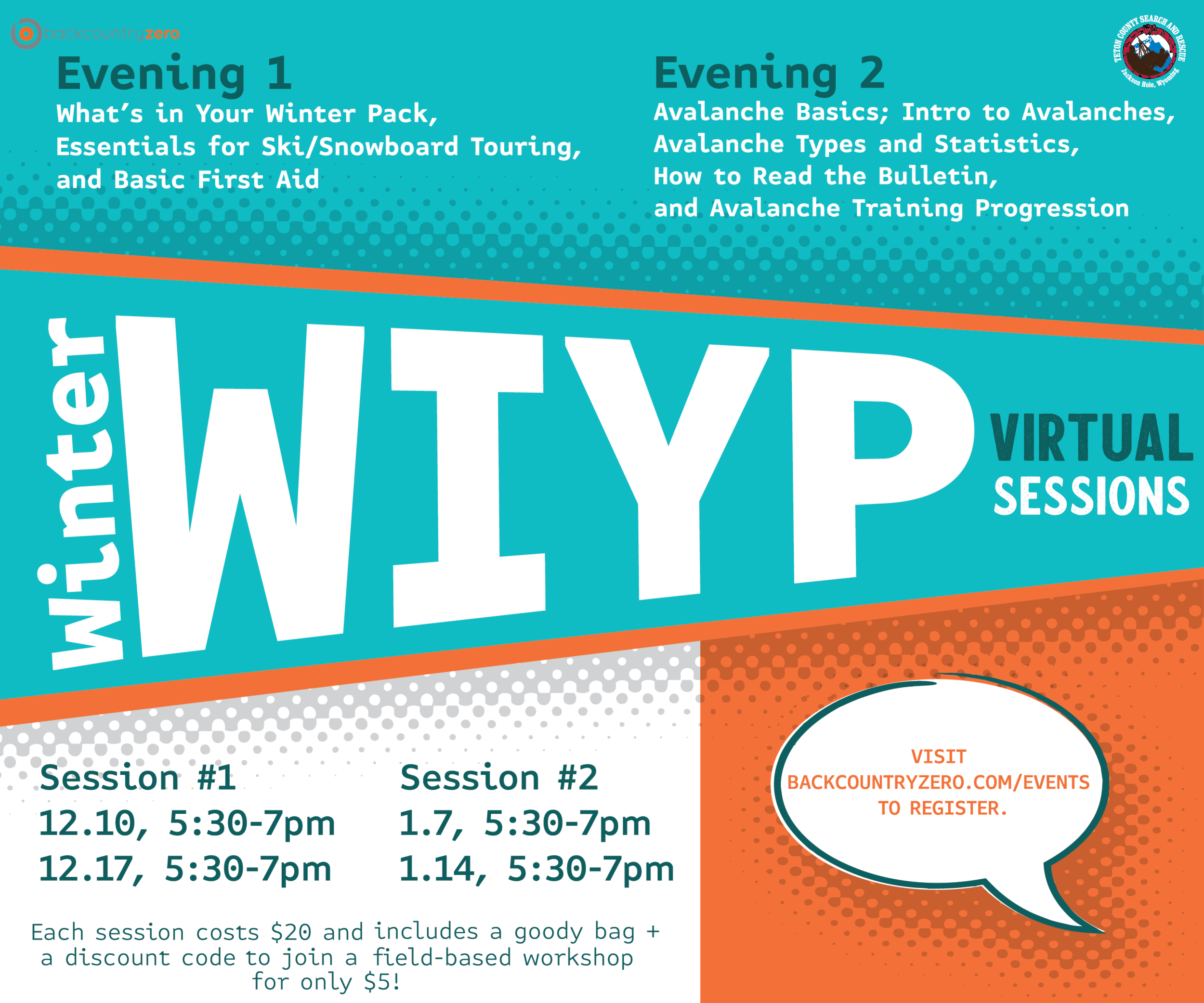 Winter What's in Your Pack VIRTUAL SESSIONS