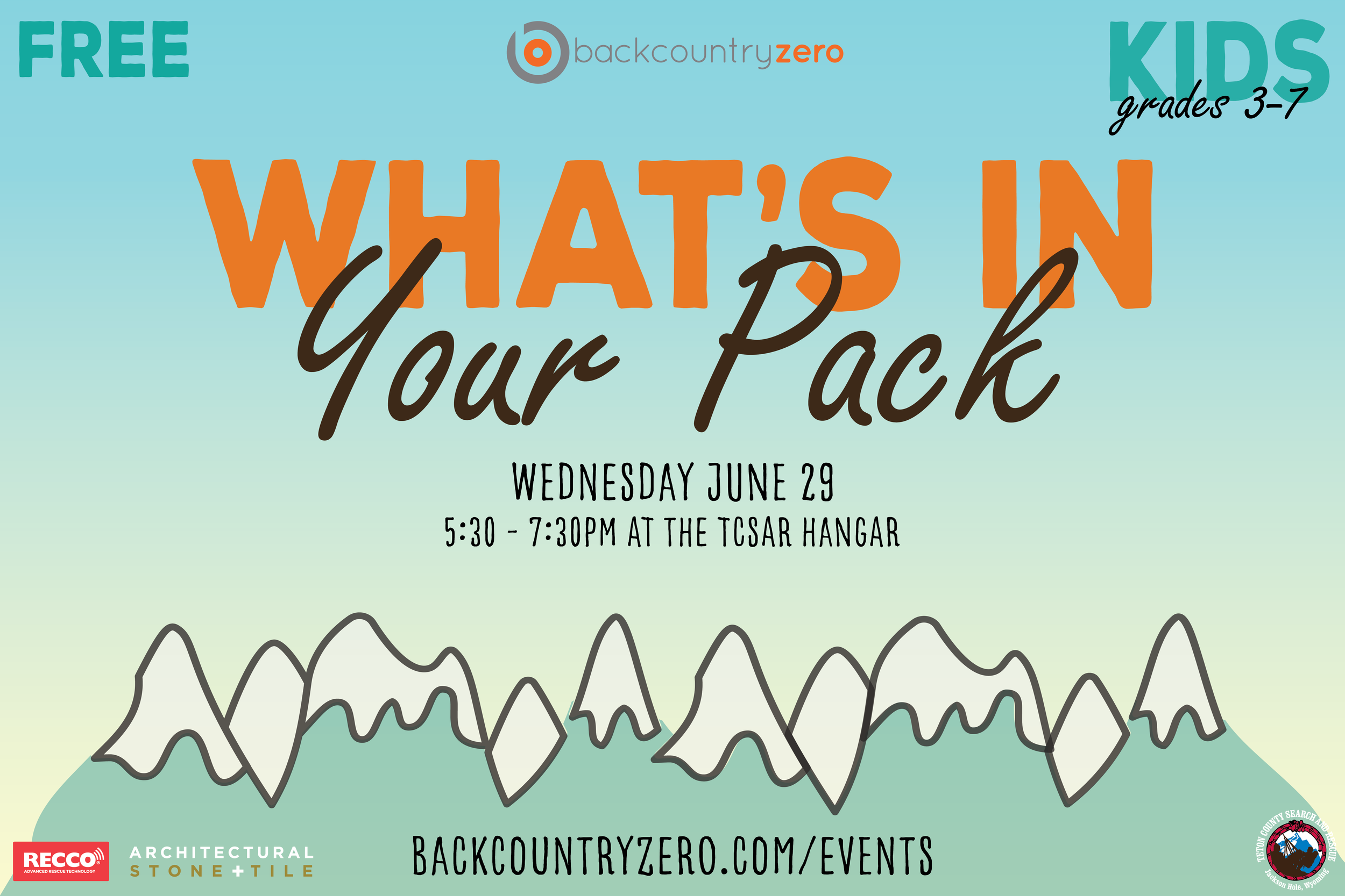 What's in Your Pack?... FOR KIDS!