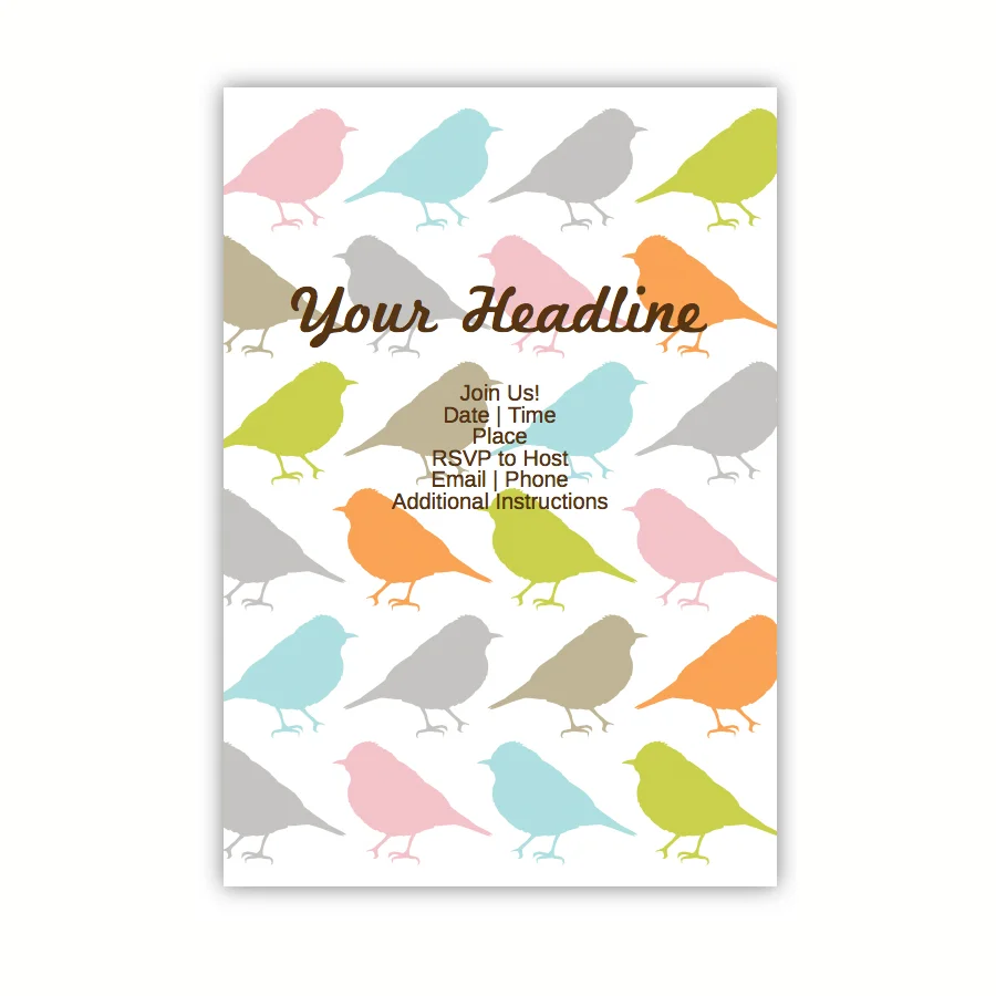 Red Stamp: Bird illustration