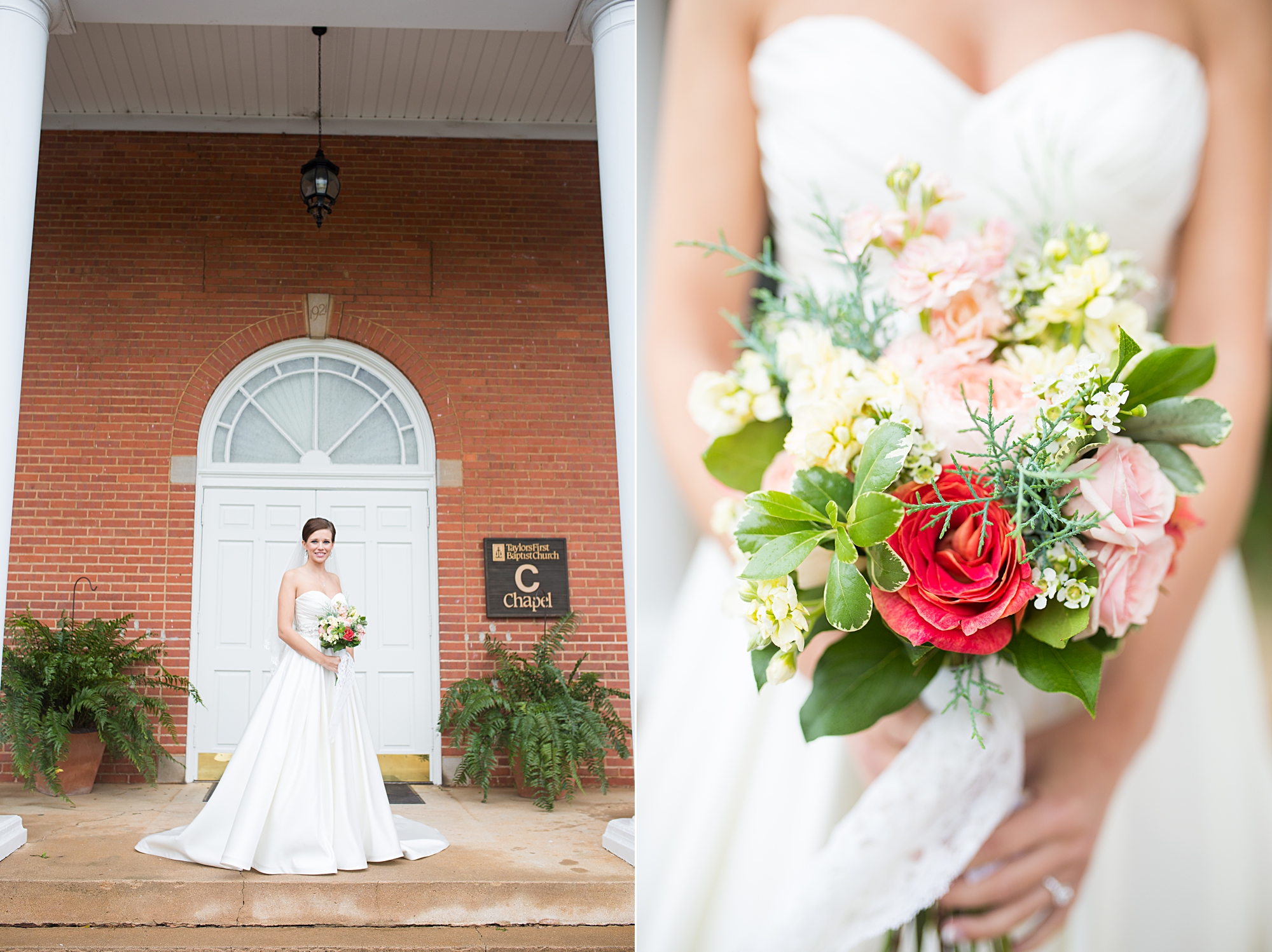 Wedding at Taylors First Baptist Church