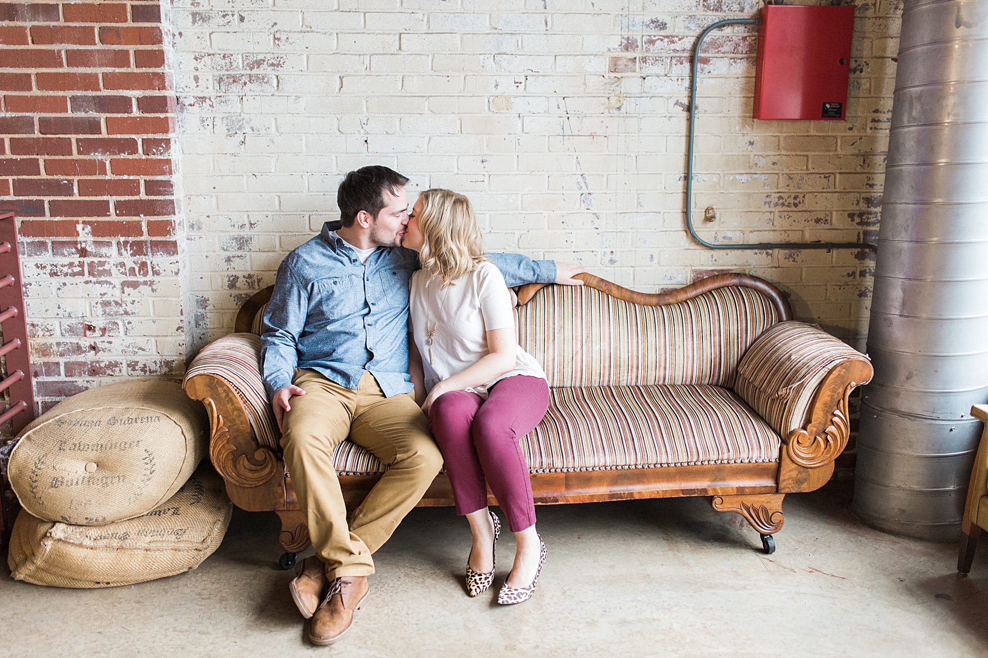 Engagement Pictures at Haw River Ballroom