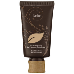 Tarte Amazonian Clay 12-Hour Full Coverage Foundation ($39) This is my all time favorite foundation! It is full coverage but it doesn't look cakey or fake, it lasts all day, and it doesn't rub off on things. It's also offered in a ton of different shades so you should be able to find the perfect shade for you!