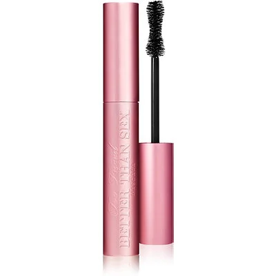 Too Faced Better Than Sex Mascara ($23) I got this with a gift as a sample and I absolutely loved it! It doesn't do as good of a job as Benefit's mascara and separating each lash but it does add a lot of volume!