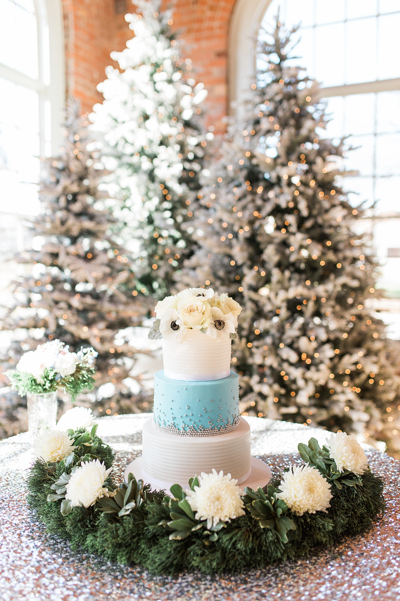 Blue and Silver Winter Wedding