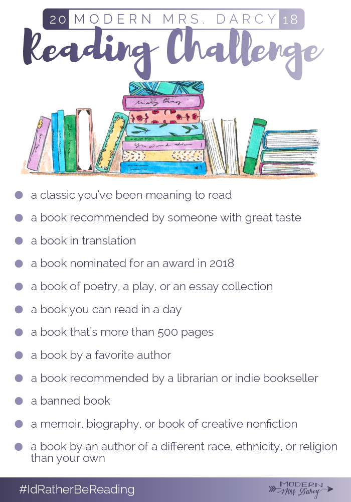 a Better Reader The Modern Mrs. Darcy Reading Challenge