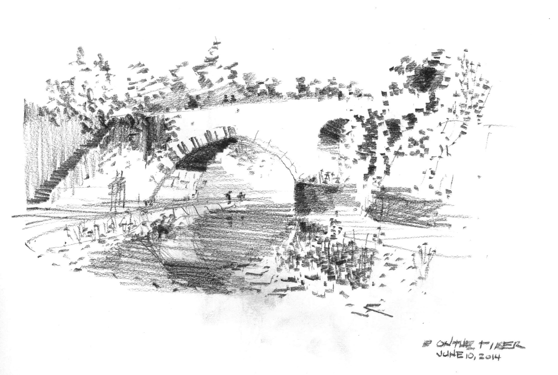 Bridge on the Tiber, Rome