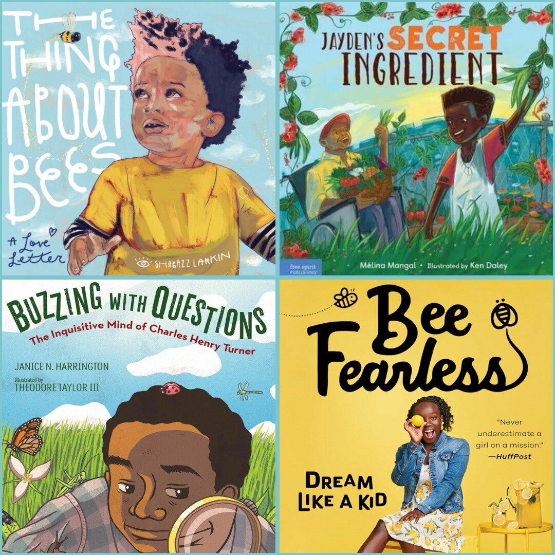 We are buzzing to share that in honor of Black History Month, we will be doing four book giveaways throughout the month.⁠
⁠
Each of the following books would be great for a classroom or to add to a personal collection.⁠
⁠
🐝 The Thing About Bees: A L