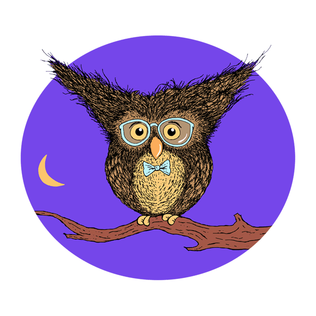 cute-owl-illustration-drawing-kids-story-childrens-book-nursery-rhymes-room-art-print-glasses-the-existential-owl-humor-funny-poems-by-pete-poemsbypete