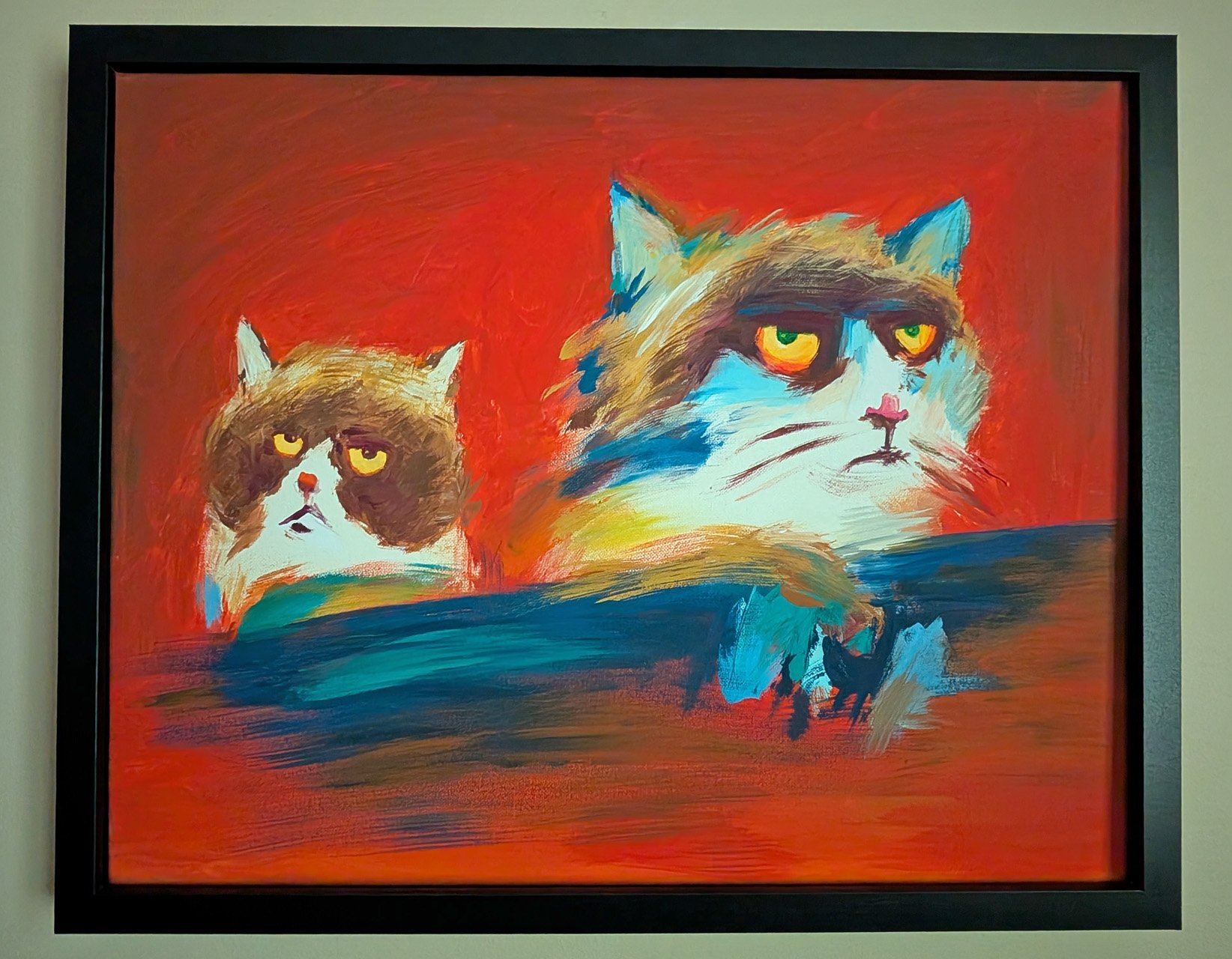 "Grumpy Cats" 16 x 20 / Canvas
