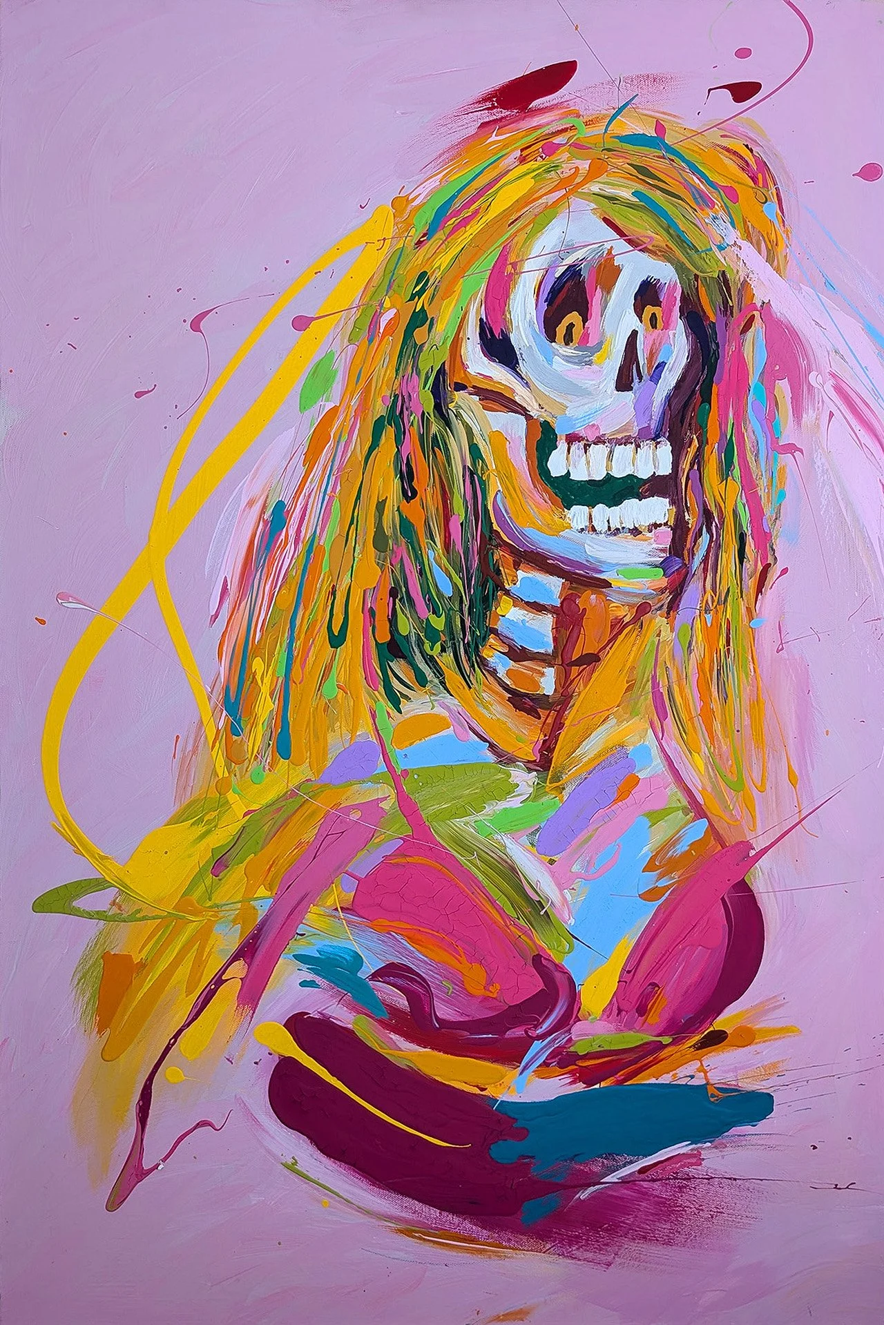skeleton-abstract-expressionist-painting-colorful-diptych-fine-art-artwork-halloween-spooky-whimsical-feminist-body-image-issues-bikini-sexist-horny-men (2-0).jpg