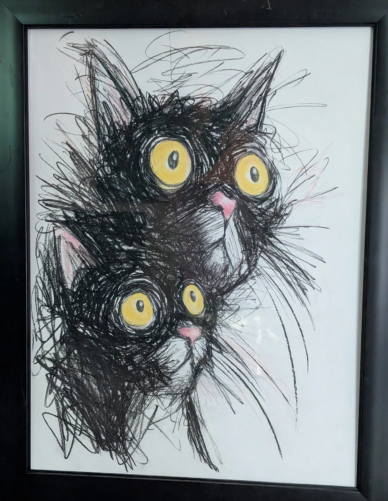 "They Watch" - 18 x 24 / Charcoal