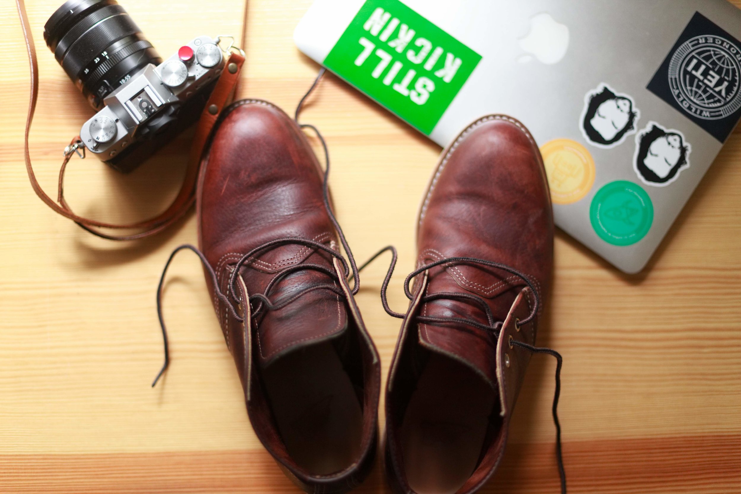 red wing chukka briar oil slick