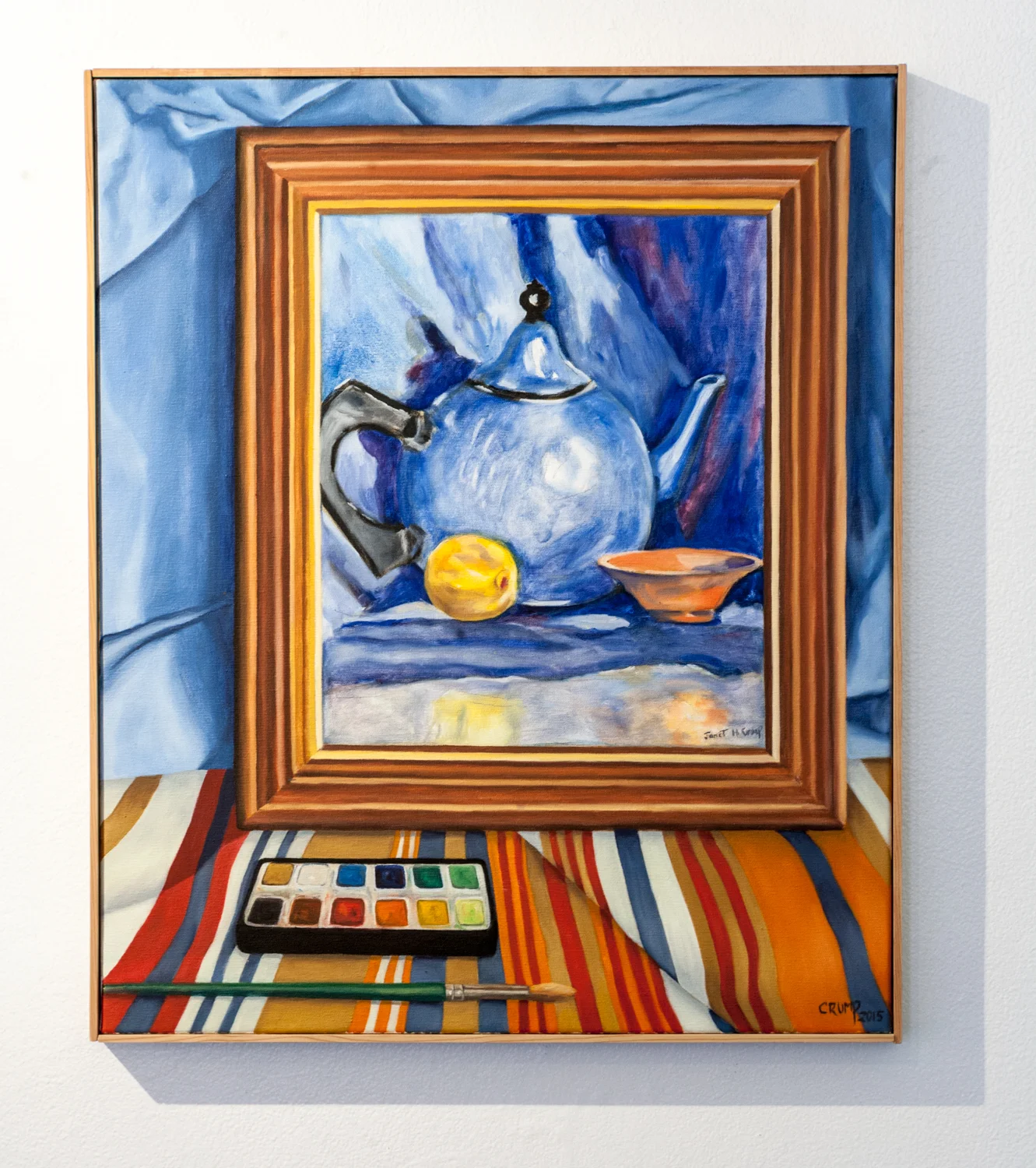 Carol Crump Bryner Still Life with my Mother’s Painting
