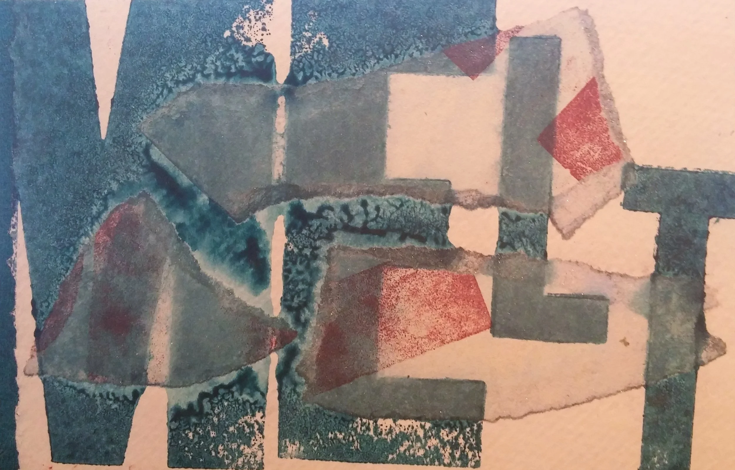 "Melt" a poscard by Susan Joy Share, Anchorage, AK. 