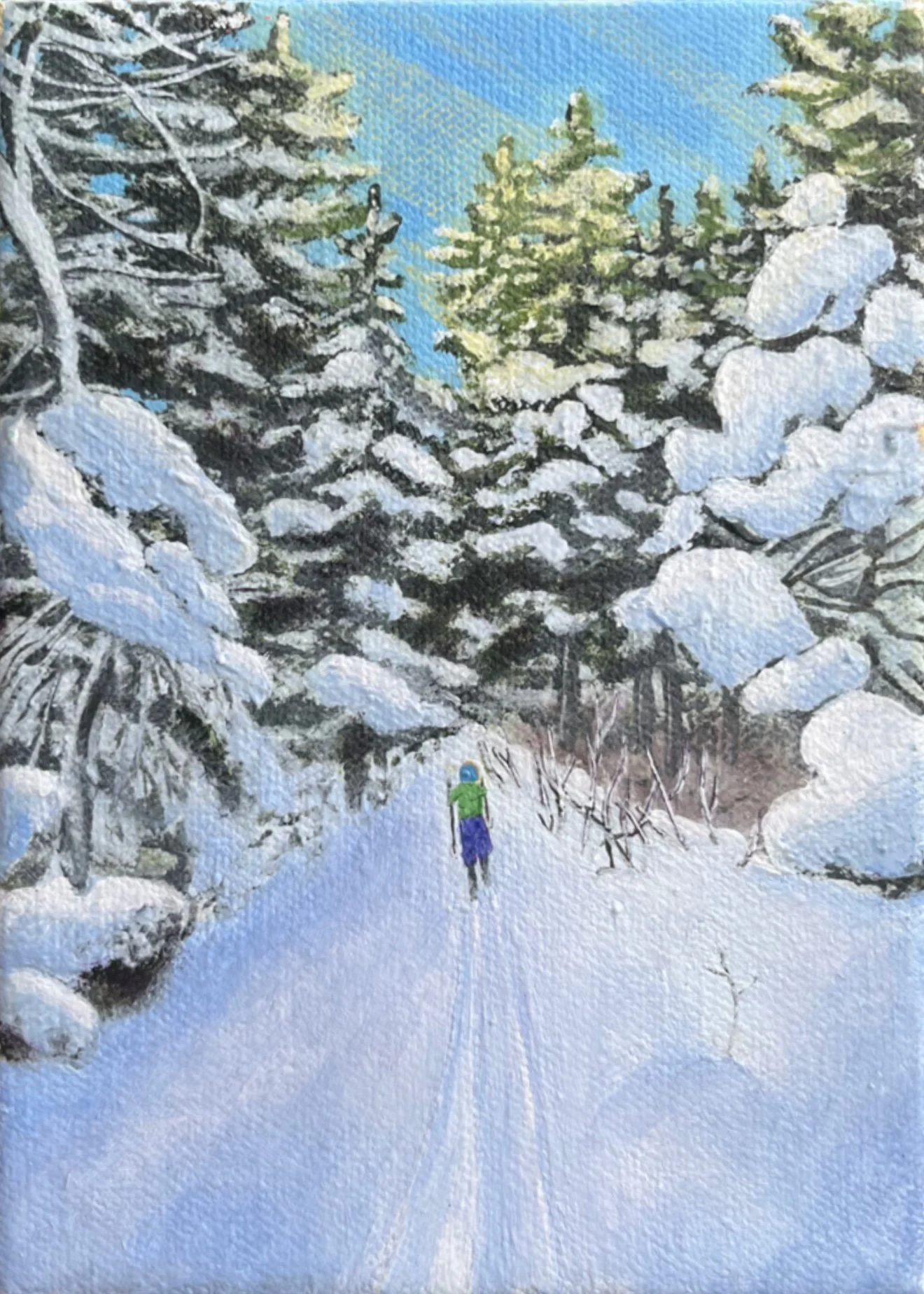 7. sun shining, reflecting blindly off snow.JPG