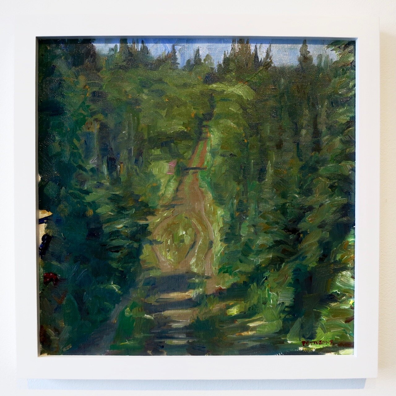    Looking Down the Hill , 2020   Oil on canvas  12x12 inches 