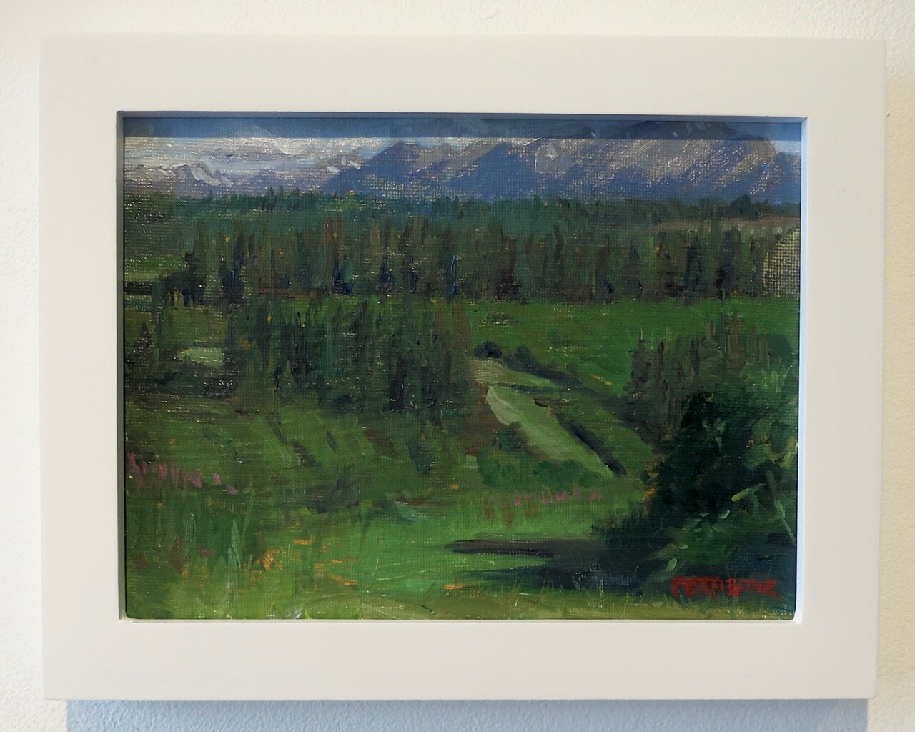    View From Lookout Mountain Trail , 2020   Oil on canvas  6x8 inches 