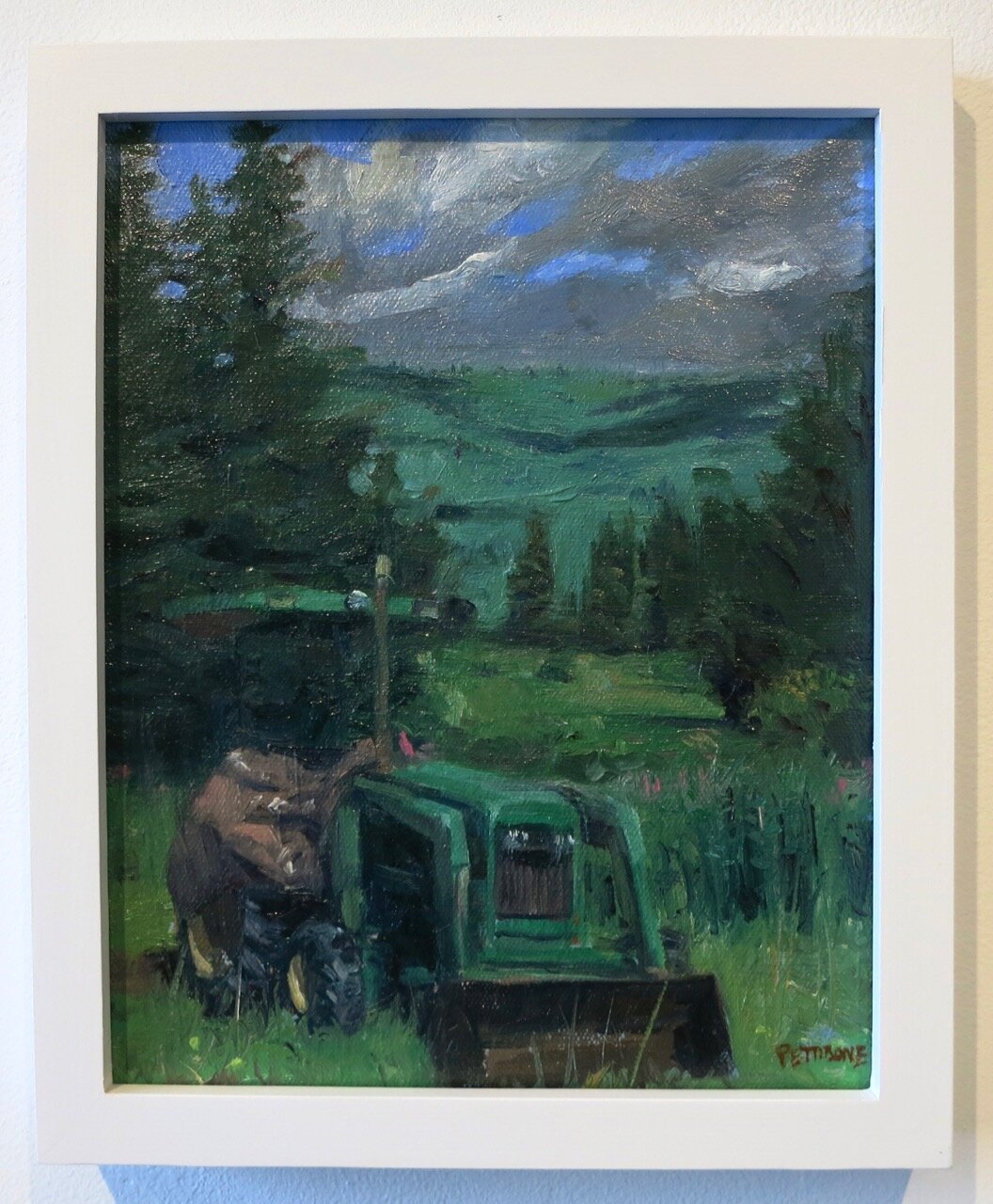    Richard’s Tractor , 2020   Oil on canvas  10x8 inches 