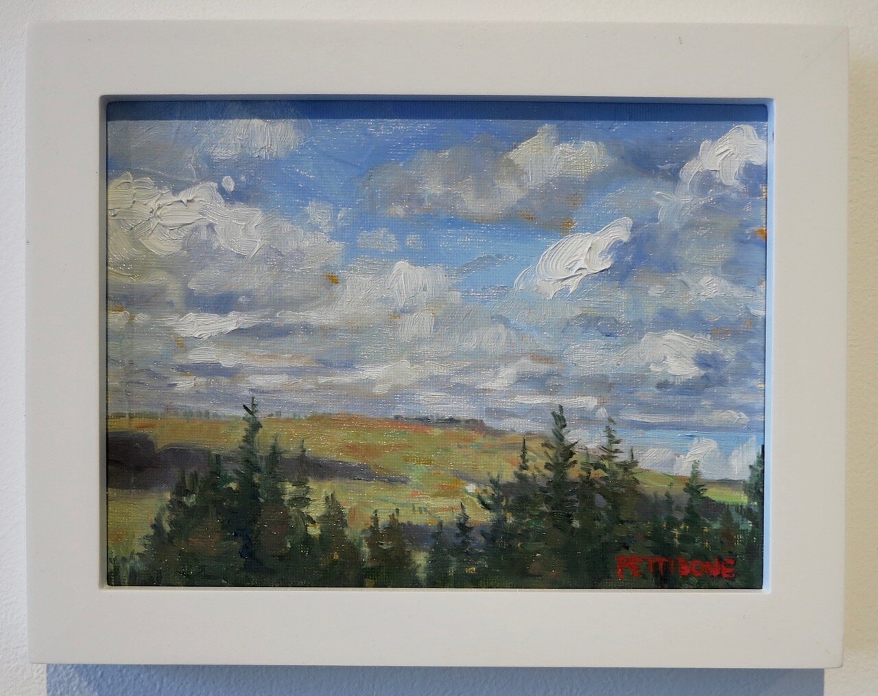    Crisp Afternoon Sky , 2020   Oil on canvas  6x8 inches 