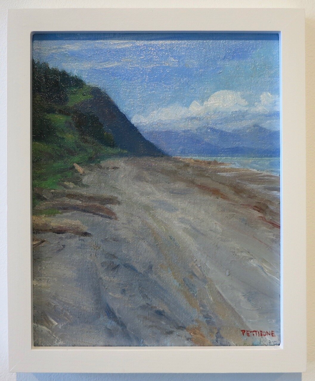   Anchor Point Beach Looking South , 2020   Oil on canvas  10x8 inches 