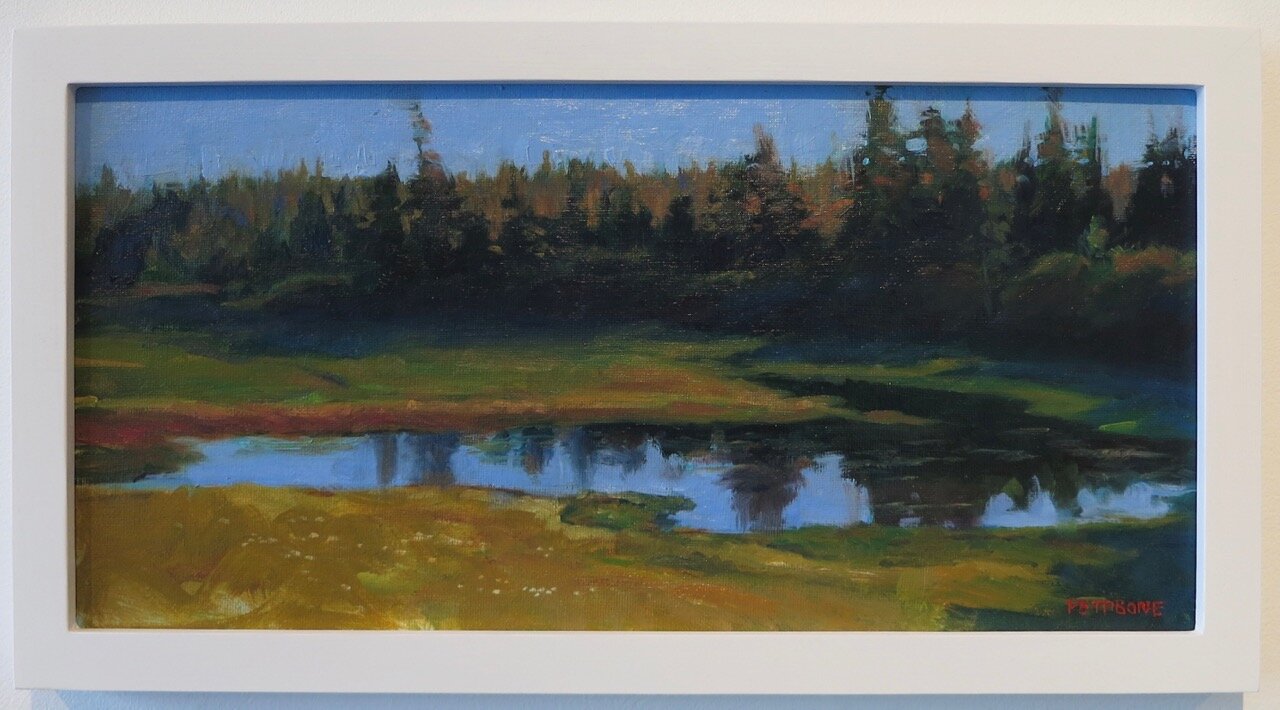    Slough At Anchor Point , 2020   Oil on canvas  8x16 inches 