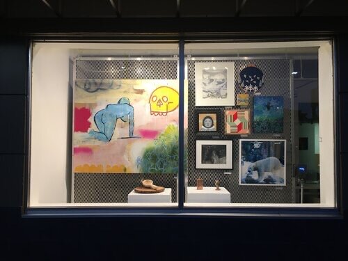 March & April 2020 - Revolving window displays of work in the Members Exhibition in lieu of viewing the exhibition in person.