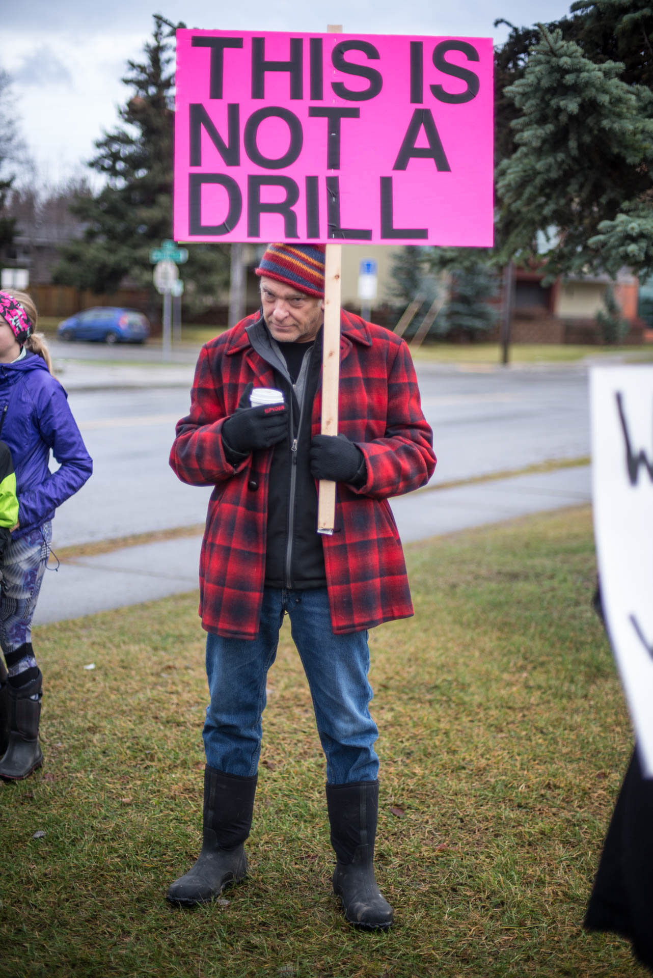 Extinction Rebellion Signage, Student Climate Strike, Bruce Farnsworth, Anchorage, AK, 2019