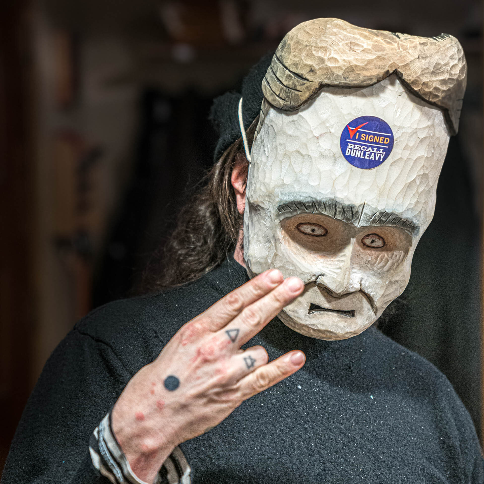 Dunleavy Shame Mask, Anchorage, AK, 2019