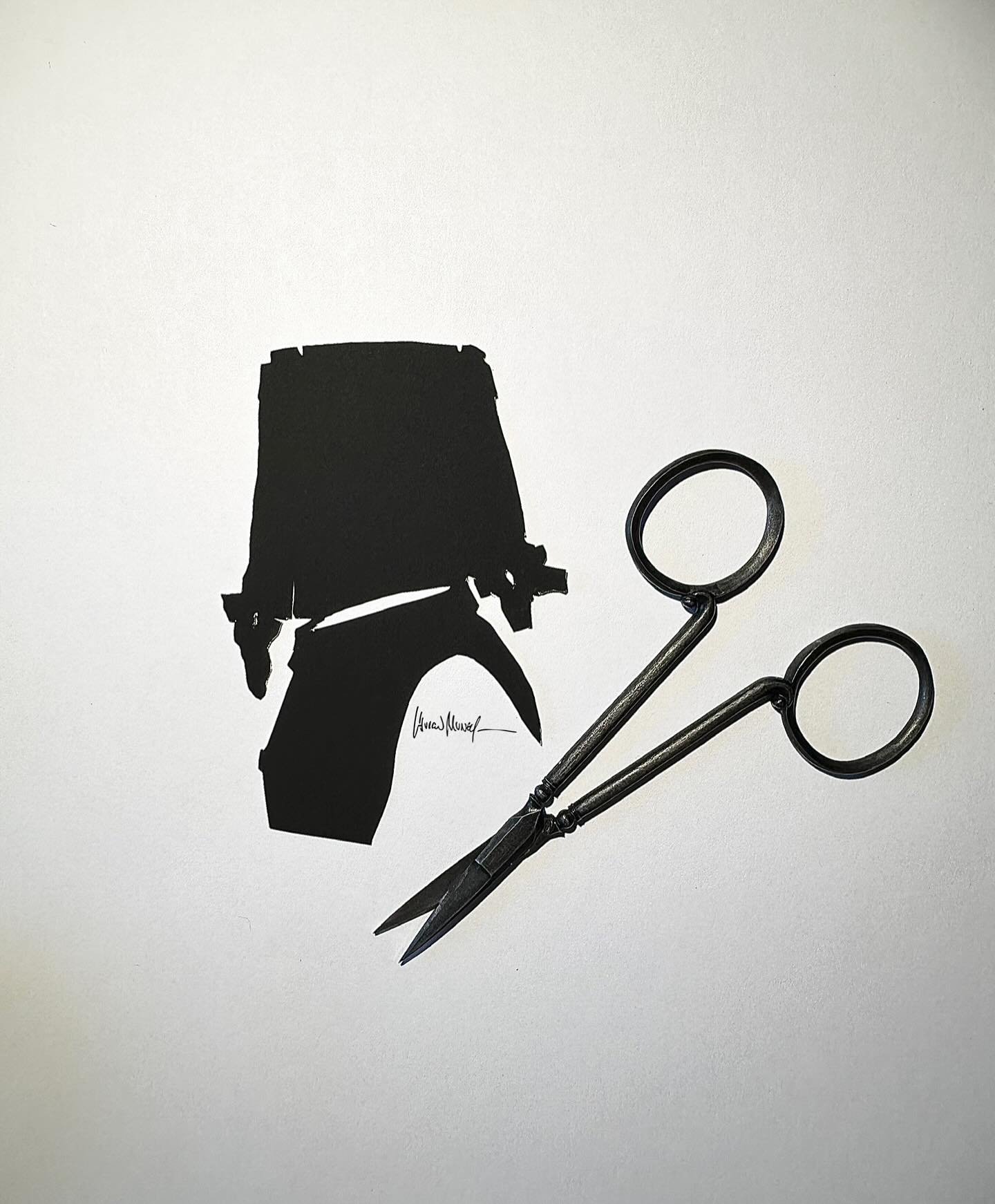 Stick with me here, there&rsquo;s a multi-layered story:
.
This is what I feel like right now. This picture of a person with a wooden bucket on his head. (True story: this is a silhouette that I cut in 2024 at @colonialwmsburg during my fellowship; i