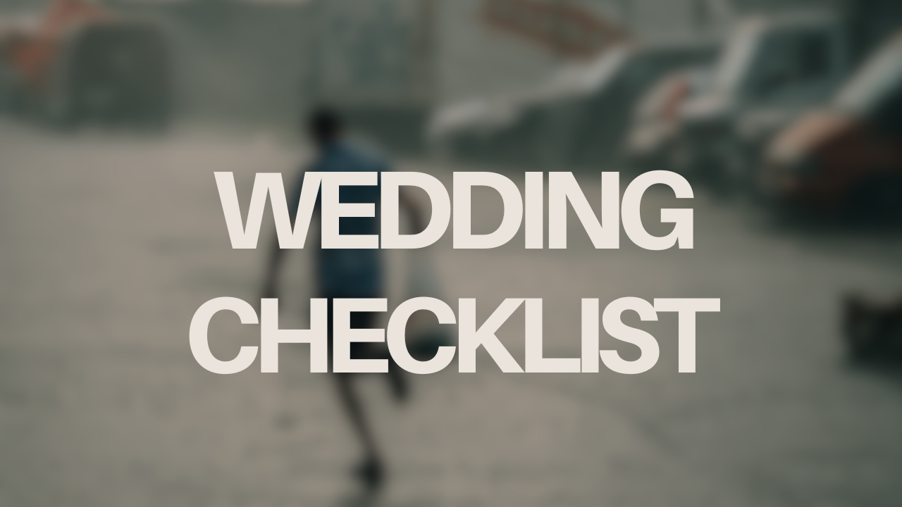 Wedding Day Checklist