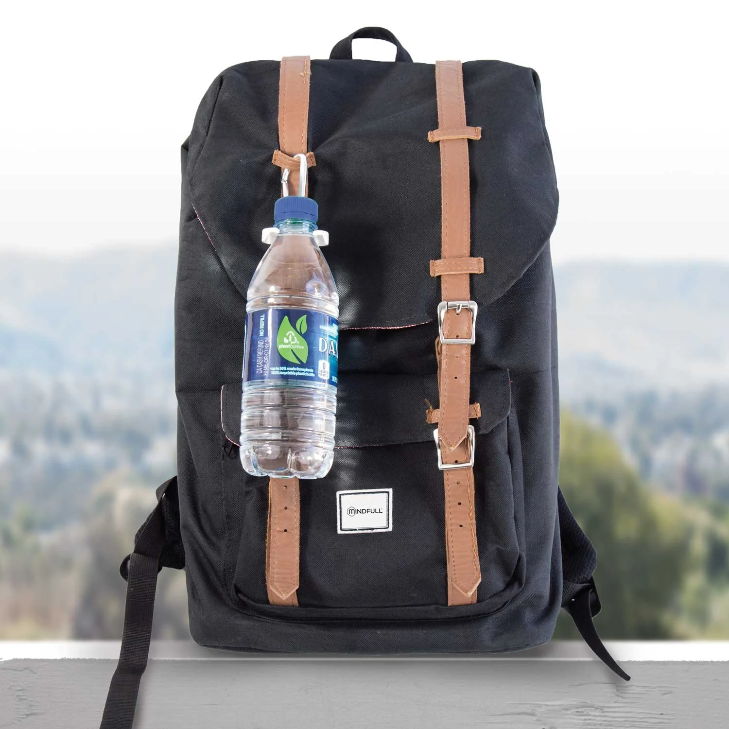 attach water bottle to backpack