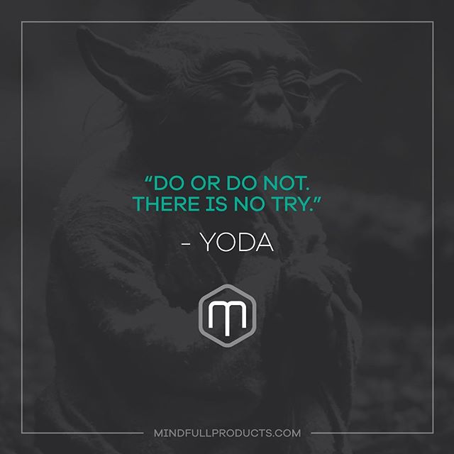 &ldquo;Do or do not. There is no try.&rdquo; -Yoda #throwbackthursday #tbt #yoda #starwars #mindfullproducts #inventorrelations #whereideasbecomeopportunities #inspirationalquote #quote #mindfull