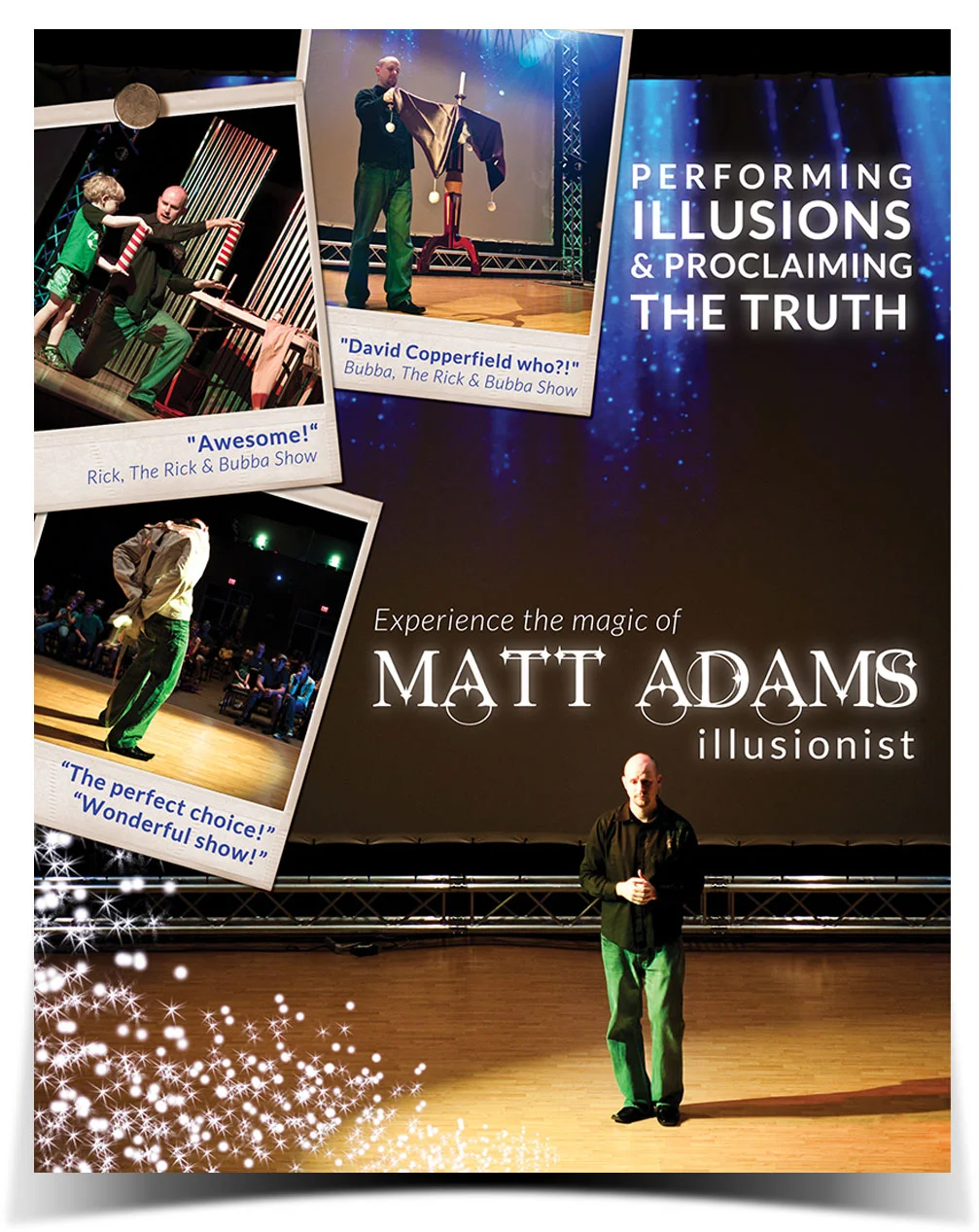 POSTER FOR ILLUSIONIST MATT ADAMS
