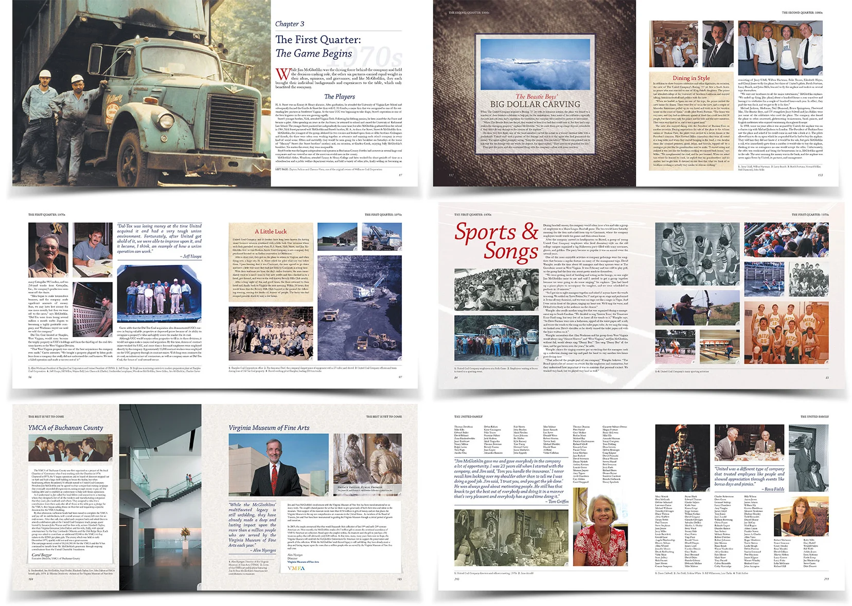 HARD COVER BOOK DESIGN FOR UNITED COMPANY