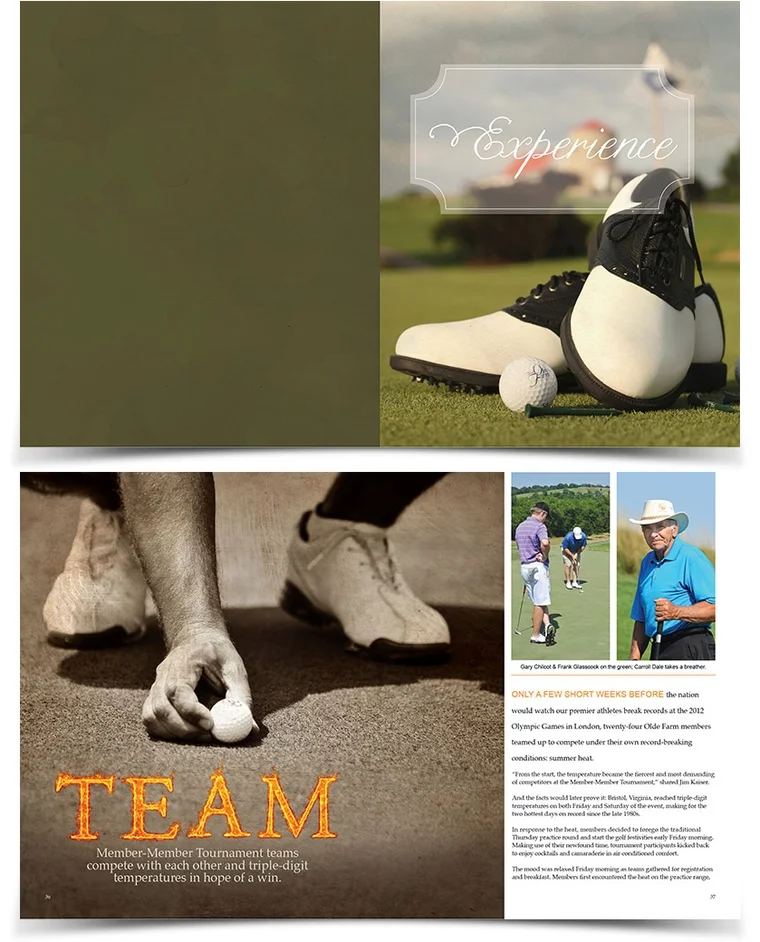 MAGAZINE LAYOUTS FOR THE OLDE FARM MAGAZINE 2013
