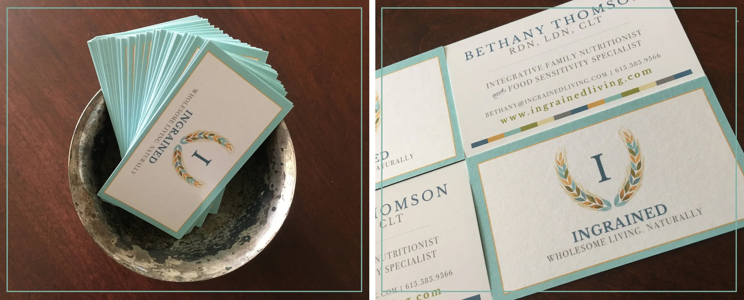 INGRAINED BUSINESS CARD DESIGN