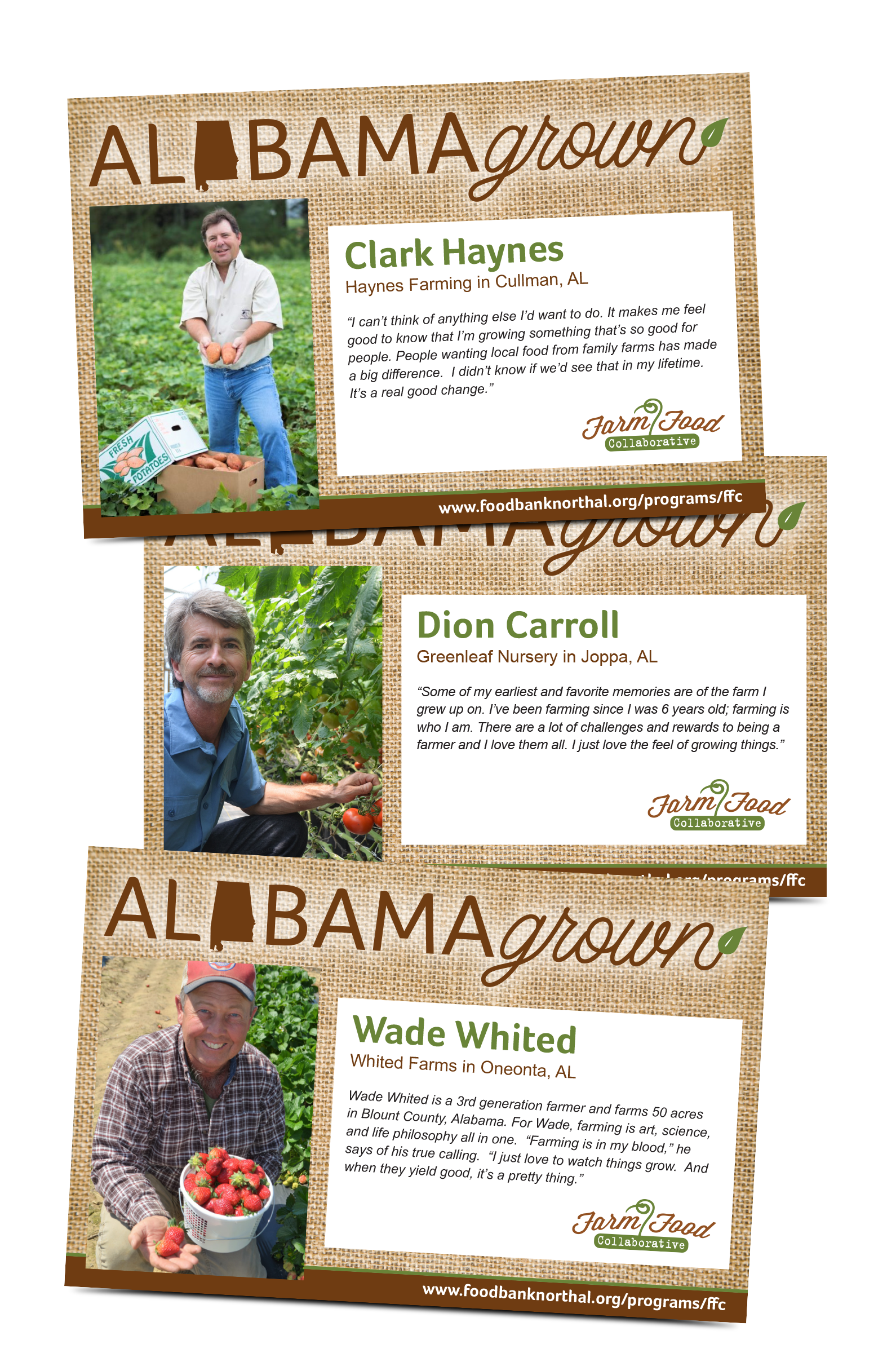 FOOD BANK FARMER INFO CARDS