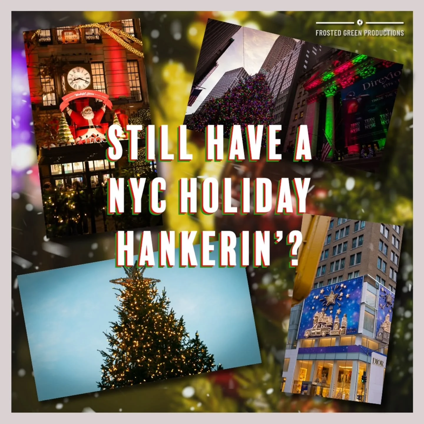 It's New Years Eve and while Times Square is filled to the brim, there's still time to get your last minute holiday fix elsewhere in Manhattan!

Whatever your plans though, have a happy &amp; safe New Year! 

#holidays #newyearseve #holidayphotograph